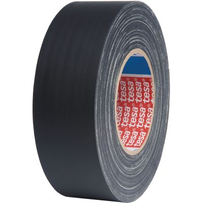 Tesa Matt Gaffa Tape 53949 mat noir, 50 m, 50 mm